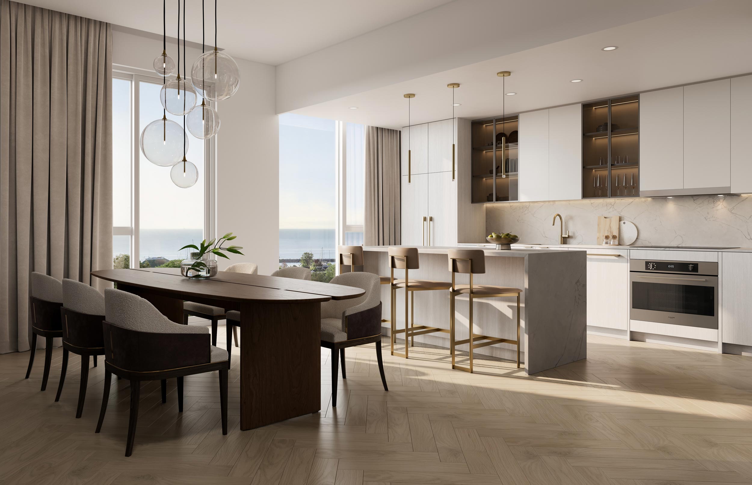 Premium Suite – Kitchen and dining space